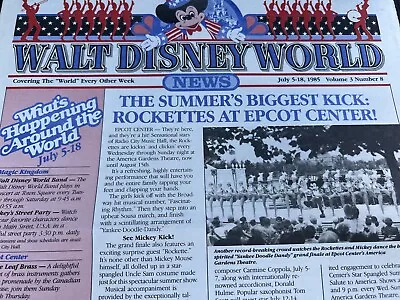 Lot Of 15 1985 Walt Disney World News; EPCOT Center Skyleidoscope Newspapers • $34.99