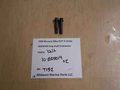 10-825019 Mercury 1998 50hp ELPT Bigfoot Outboard Bolt (2) T132 • $12