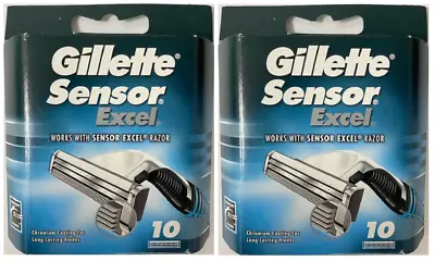 Gillette Sensor Excel Razor Blades - 20 Cartridges • $23.99