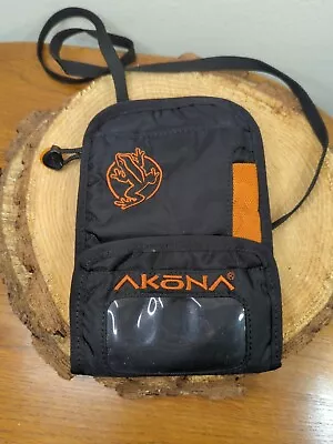 Akona Travel Wallet Satchel Neck Phone Bag Heavy Nylon Lanyard • £14.46