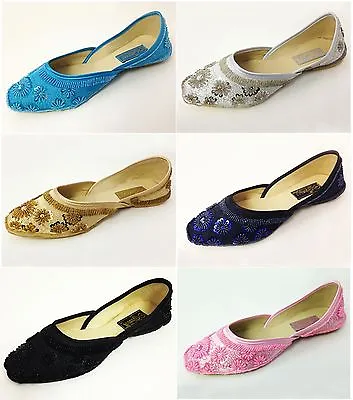 $12.89 • Buy New Women's Satin Ballet Flats Sequins Beads Fashion Slip-on Shoes Colors, Sizes