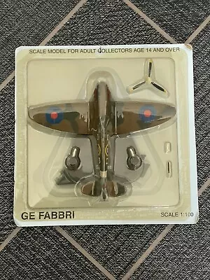 GE Fabbri Spitfire Plane 1:100 Scale Diecast Model Aircraft New • $18.65