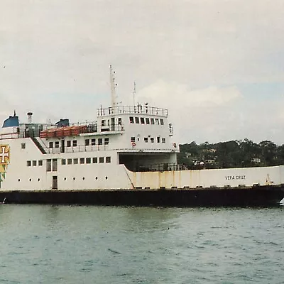 Postcard Brazil Ferry Boat Vera Cruz F/B Salvador Cars Autos Water Bahia • $6.01