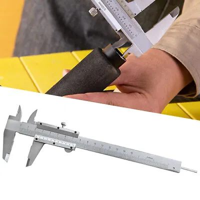 6  15cm Stainless Steel Vernier Caliper Gauge Micrometer Measuring Tool Ruler UK • £5.88
