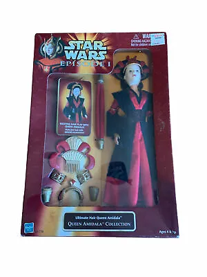 $12.99 • Buy 1998 Hasbro Star Wars Episode I 12  Ultimate Hair Queen Amidala Doll Figure New