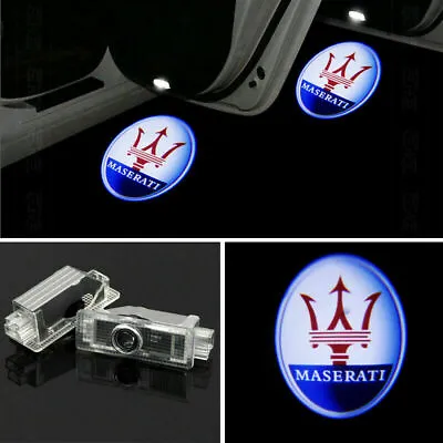 For Maserati Quattroporte Ghibli Ghost LED Car Door Courtesy Shadow Laser Lights • $16.95