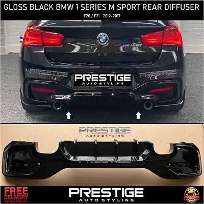 £99.99 • Buy For Bmw 1 Series 135/140 F20 F21 Facelift 15+ Rear Diffuser Lip Gloss Black