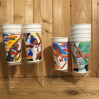 Set (8) NBA MVP 1993 McDonalds Collector Cups Bird Barkley Dr. J Walton • $15