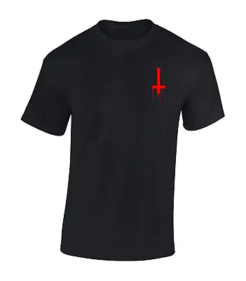 Inverted Cross Lb Mens T Shirt Devil Satan Demon Ouija Board Supernatural Top • £8.99