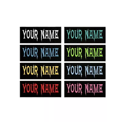 Custom Your Name Patch Embroidered Iron-On Applique Motorcycle Veteran Tactical • $3.95