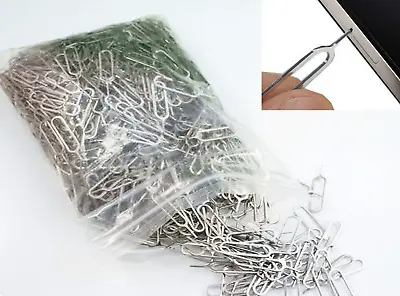 100 X Sim Card Tray Eject Pin Key Tool For IPhone 3G 4S 5 5S 6 IPad Mini Air • £2.99