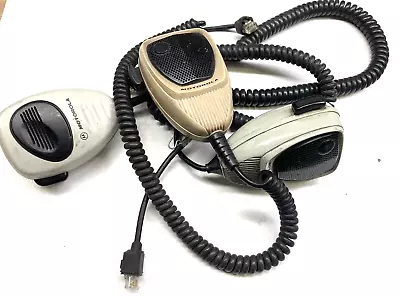 Motorola Microphone  Model # HMN 1035C + HMN6069D + Another  = 3 Lot • $27.50