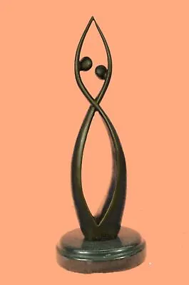 Vintage Bronze Sculpture Abstract Mid Century Modern Modernist Art Deco Artwork • $199