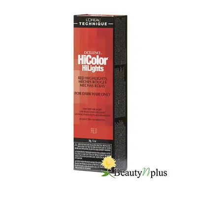 L'Oreal Excellence Hicolor Hilights For Dark Hair 1.2 Oz - RED • $8.79