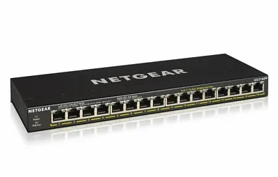 NETGEAR GS316PP 16 Port PoE Switch - Gigabit Ethernet 16 X PoE+ • £224