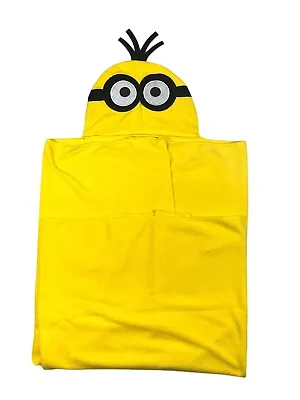 Official Minions Hooded Towel Beach Pool Boys Girls Kids Children 125 X 100 Cm • £10.99