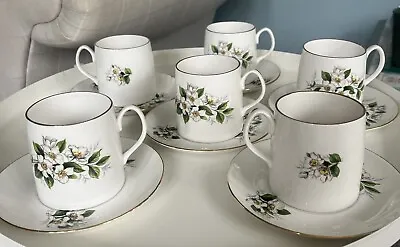 JD Set Of 6 Mayfair Bone China Tea Cups & Saucers • £5