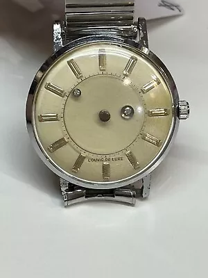 Vintage 1950s “Mystery” Louvic De Luxe 36mm Swiss Mechanical Hand-Wind Watch  • $14.50