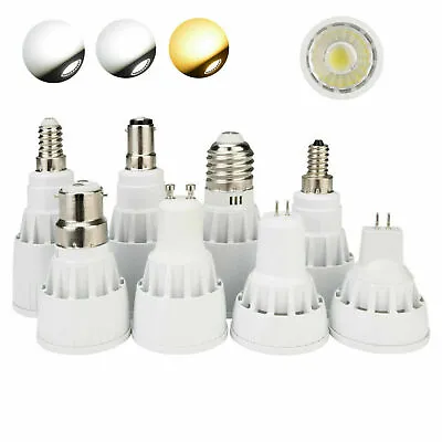 E27 GU10 MR16 E14 Dimmable LED COB Spotlight 7W 9W 12W Bulb Bright Lights SS728 • $3.87