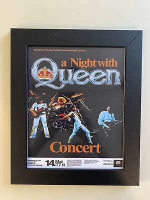 Queen Framed 8x10 Photo Concert Poster   • $39