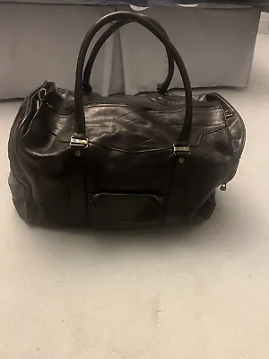 Black Leather Hold-all Bag By Pelletteria Of Italy • £125