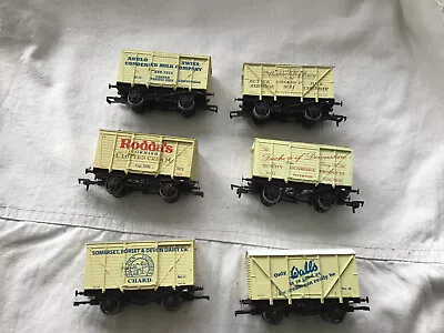 DAPOL OO GAUGE JOB LOT OF 6x PROMOTIONAL BOX VANS / WAGONS - UNBOXED - READ ! • £79.99