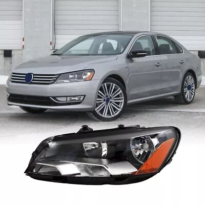 Fit For 2012-2015 Volkswagen Passat Headlight Assembly Driver Left Side Halogen • $65.99