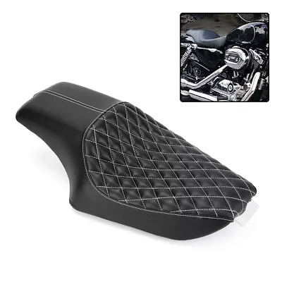 For Harley Sportster 883 1200 Iron Black Motorcycle Driver Passenger Two Up Seat • $59.99