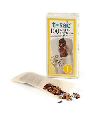 T-Sac Tea Filter Bags Tea Infuser Number 1-Size 1-Cup Capacity 100 Count • $6.99