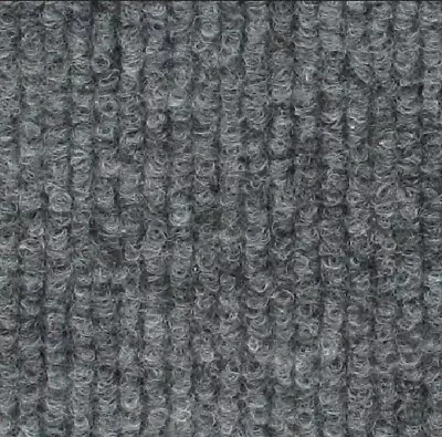 CORD Grey | Quality Ribbed Carpet Recyclable Ideal Temporary Flooring • £168.39