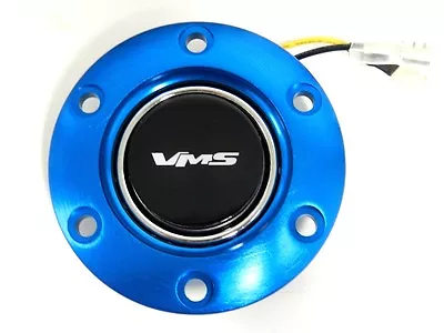 Vms Racing Blue Steering Wheel Ring & Horn Button Bk E • $24.95