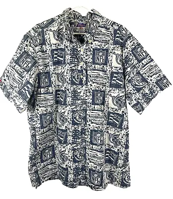 Reyn Spooner Pro Bowl 2001 NFL Football Hawaiian Shirt Mens Size XXL DEFECT • $16