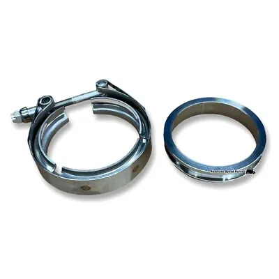 Precision Turbo PTE T4 Vband Downpipe Clamp And Flange Kit 3-5/8  To 3.5  SS • $95.99