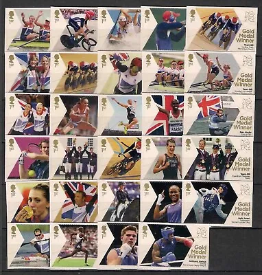 £27.50 • Buy (v769)  Gb 2012. London Olympic Games Full 29 Gold Medal Winners Set Mnh