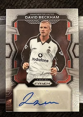 DAVID BECKHAM 2023-24 Prizm Premier League Auto S-DBE Manchester United #2 • $22.50