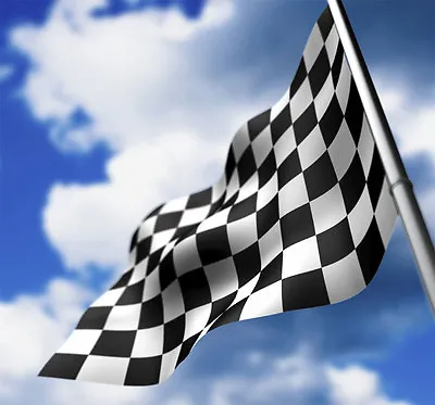 Nascar Checkered Flag NEW 3X5 Ft SPORTS BANNER Better Quality Usa Seller • $11.75