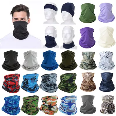 Bandana Face Mask Neck Gaiter Tube Scarf Headwear Head Warmer Fishing Cycling • $2.04