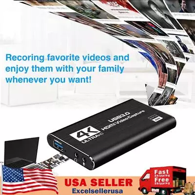 USB 3.0 HDM Video Capture Card 4K 1080P 60fps Record For Game Live Streaming US • $31.89