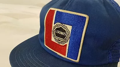 LOOMIS Cap Trucker Hat Snapback Baseball Vintage Retro 1980s • $31.99