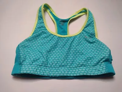 C9 By Champion Sports Bra Medium Blue Geometric Racerback Duo Dry Wireless B13 • $7.98