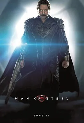 Man Of Steel Movie Poster (G) 11 X 17 Inches - Russell Crowe Poster • $13.96