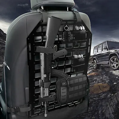 Tactical Seat Cover Car Back Seat Cover Tactical Seat Back Organizer Molle Panel • $35.69