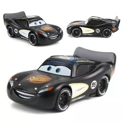 Disney Pixar Cars Black Lightning McQueen 1:55 Diecast Model Toy Car Loose Gift • £6.49