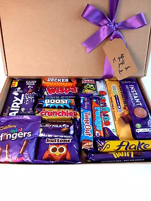 Cadbury Chocolate Bar Gift Box Personalised Happy Hamper Sweet Birthday • £11.49