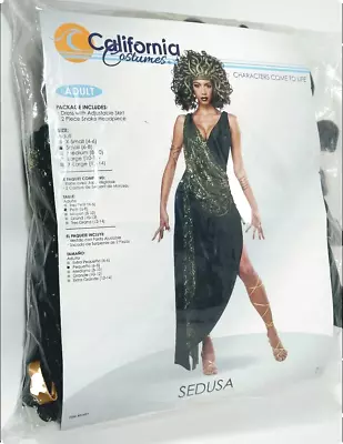California Costume SEDUSA Medusa Adult Women Greek Halloween Outfit 01431 • $25.50