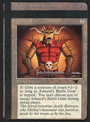 ***Ashnod's Battle Gear NFC Miscut (Heavy Curl)*** MTG Antiquities Kid Icarus • $0.94