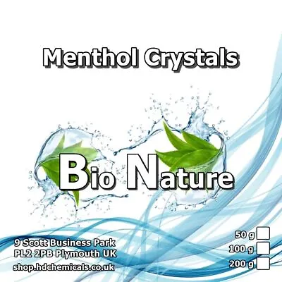 Menthol Crystals Aromatherapy Congestion Blocked Nose Relief Cold 50g 100g 200g • £11.99