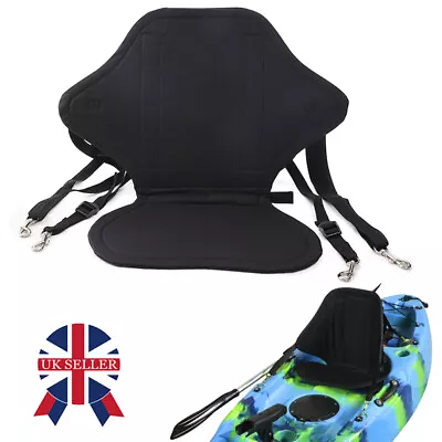 Adjustable Padded Durable Kayak Seat Sit On Top Canoe Back Rest Support Cushion • £10.59