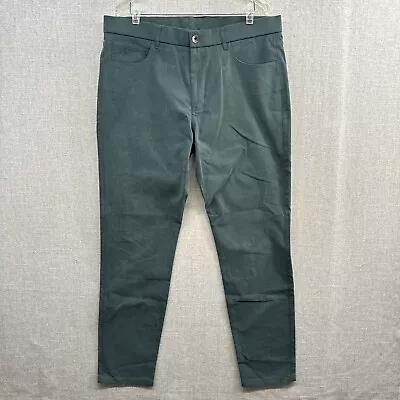 Greyson Chino Pants Mens Size 36x32 Straight Green Teal Golf Casual Outdoor • $39.95