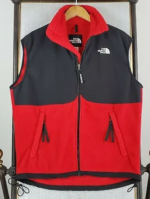 VTG Rare 1997 THE NORTH FACE Size Medium Mens Red Pre-Denali Fleece/Nylon Vest  • $170.03